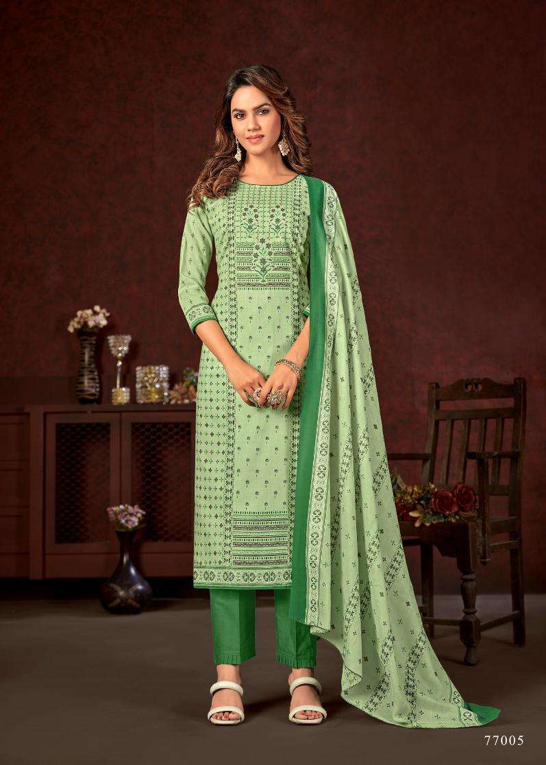 Soha By Skt Suits 77001 To 77008 Series Beautiful Festive Suits Colorful Stylish Fancy Casual Wear & Ethnic Wear Pure Cotton Print Dresses At Wholesale Price