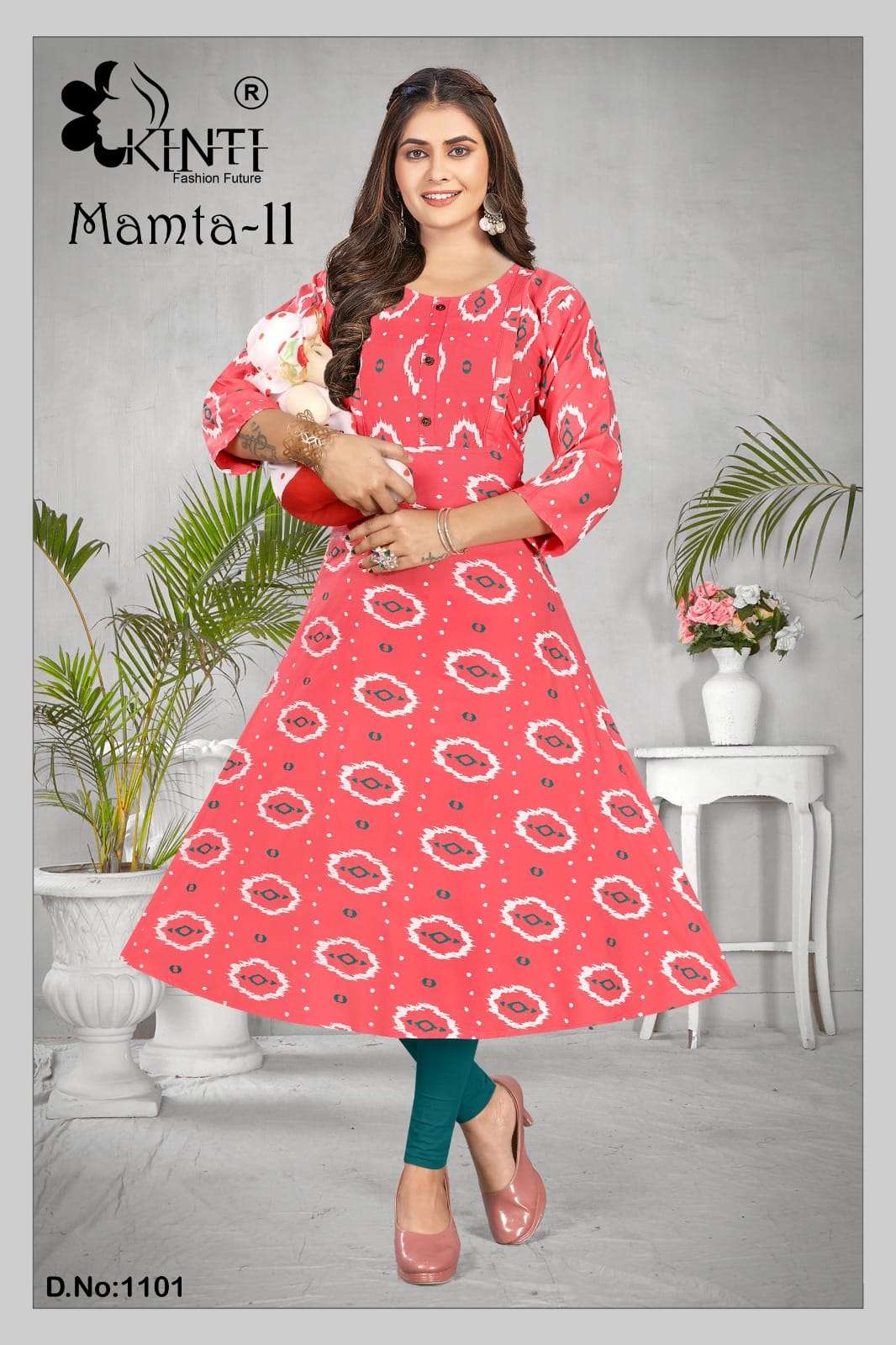 Mamta Vol-11 By Kinti 1101 To 1108 Series Designer Stylish Fancy Colorful Beautiful Party Wear & Ethnic Wear Collection Rayon Print Kurtis At Wholesale Price