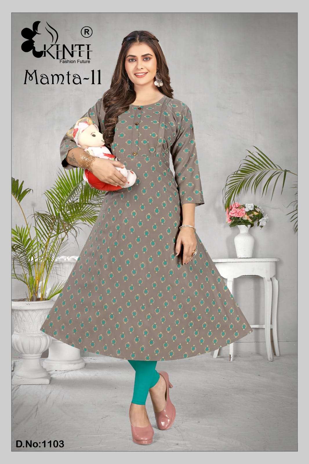 Mamta Vol-11 By Kinti 1101 To 1108 Series Designer Stylish Fancy Colorful Beautiful Party Wear & Ethnic Wear Collection Rayon Print Kurtis At Wholesale Price