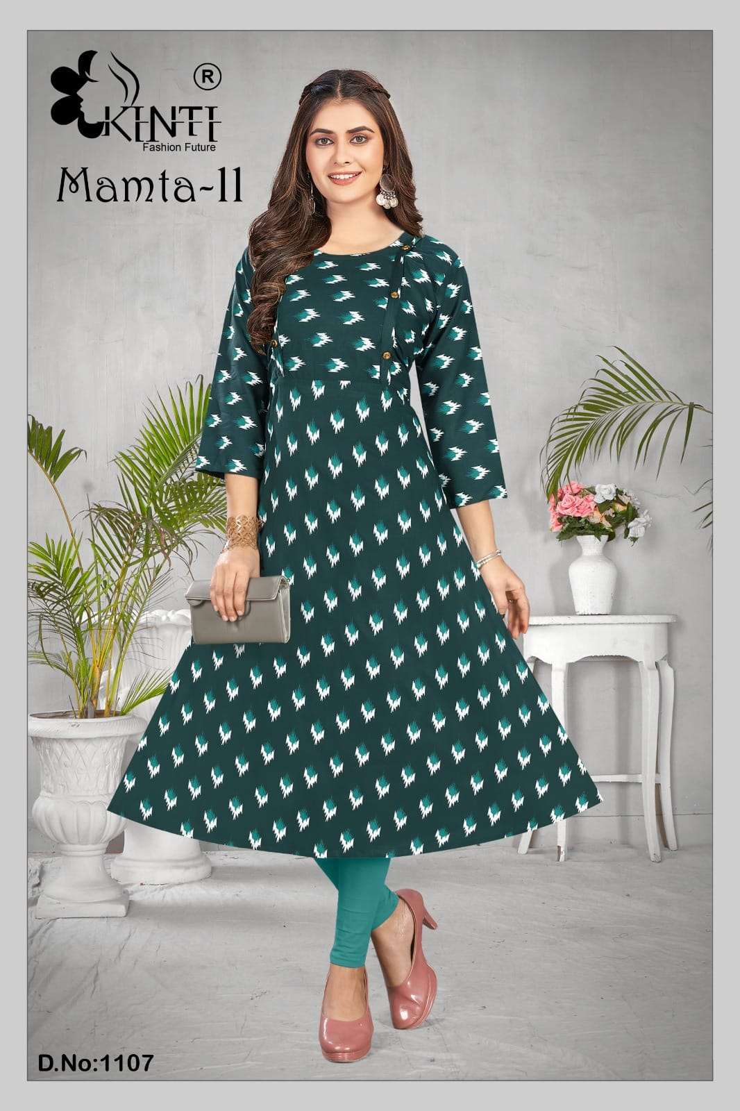 Mamta Vol-11 By Kinti 1101 To 1108 Series Designer Stylish Fancy Colorful Beautiful Party Wear & Ethnic Wear Collection Rayon Print Kurtis At Wholesale Price