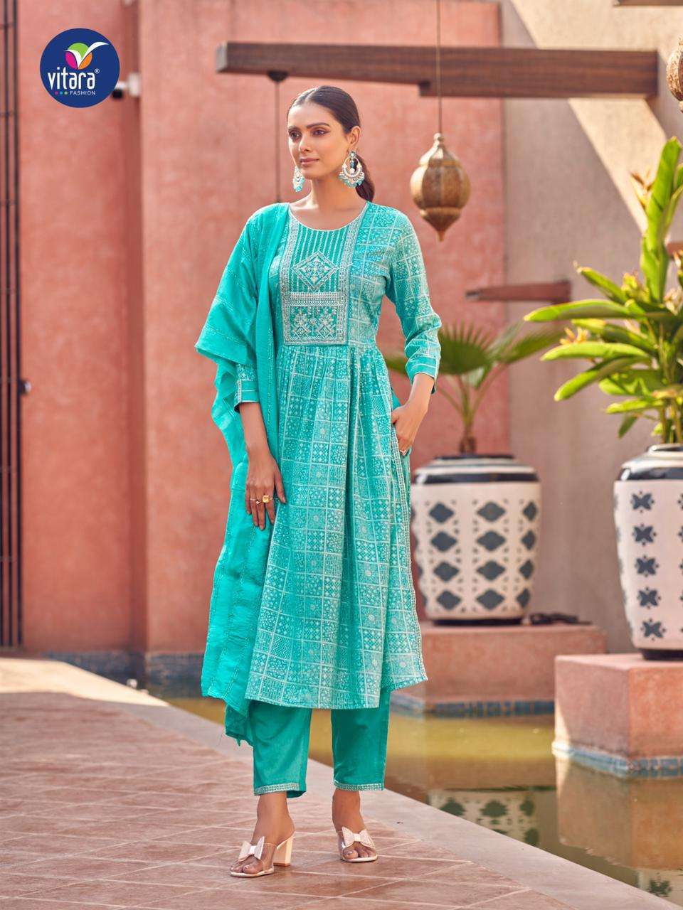 Naira By Vitara 1001 To 104 Series Beautiful Festive Suits Colorful Stylish Fancy Casual Wear & Ethnic Wear Heavy Rayon Dresses At Wholesale Price
