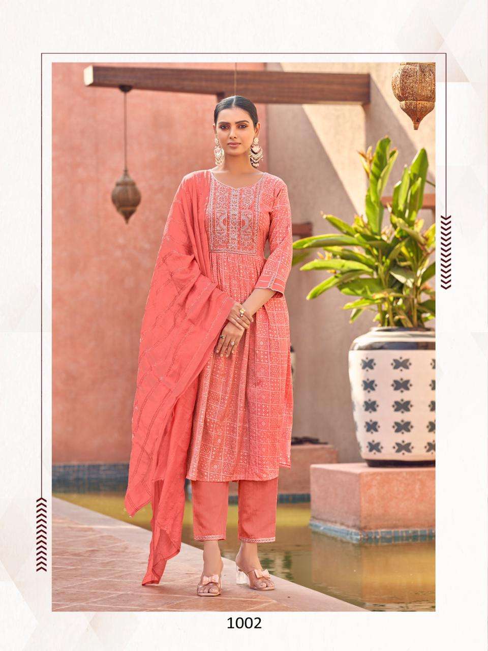 Naira By Vitara 1001 To 104 Series Beautiful Festive Suits Colorful Stylish Fancy Casual Wear & Ethnic Wear Heavy Rayon Dresses At Wholesale Price
