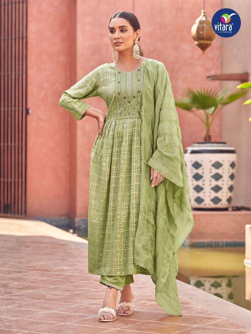 Naira By Vitara 1001 To 104 Series Beautiful Festive Suits Colorful Stylish Fancy Casual Wear & Ethnic Wear Heavy Rayon Dresses At Wholesale Price
