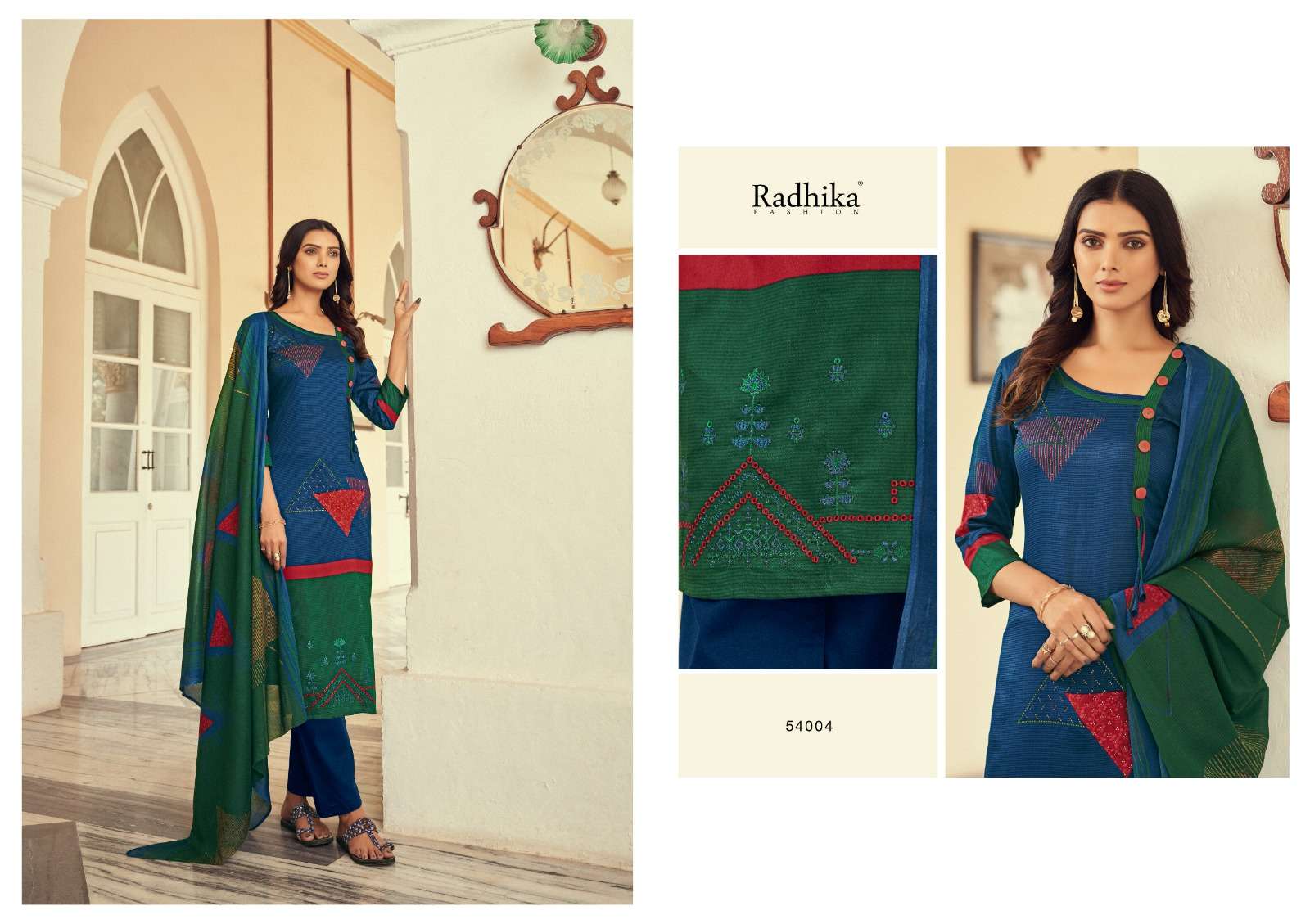 Maria By Azara 54001 To 54006 Series Designer Festive Suits Beautiful Fancy Stylish Colorful Party Wear & Occasional Wear Pure Jam Cotton Print Work Dresses At Wholesale Price