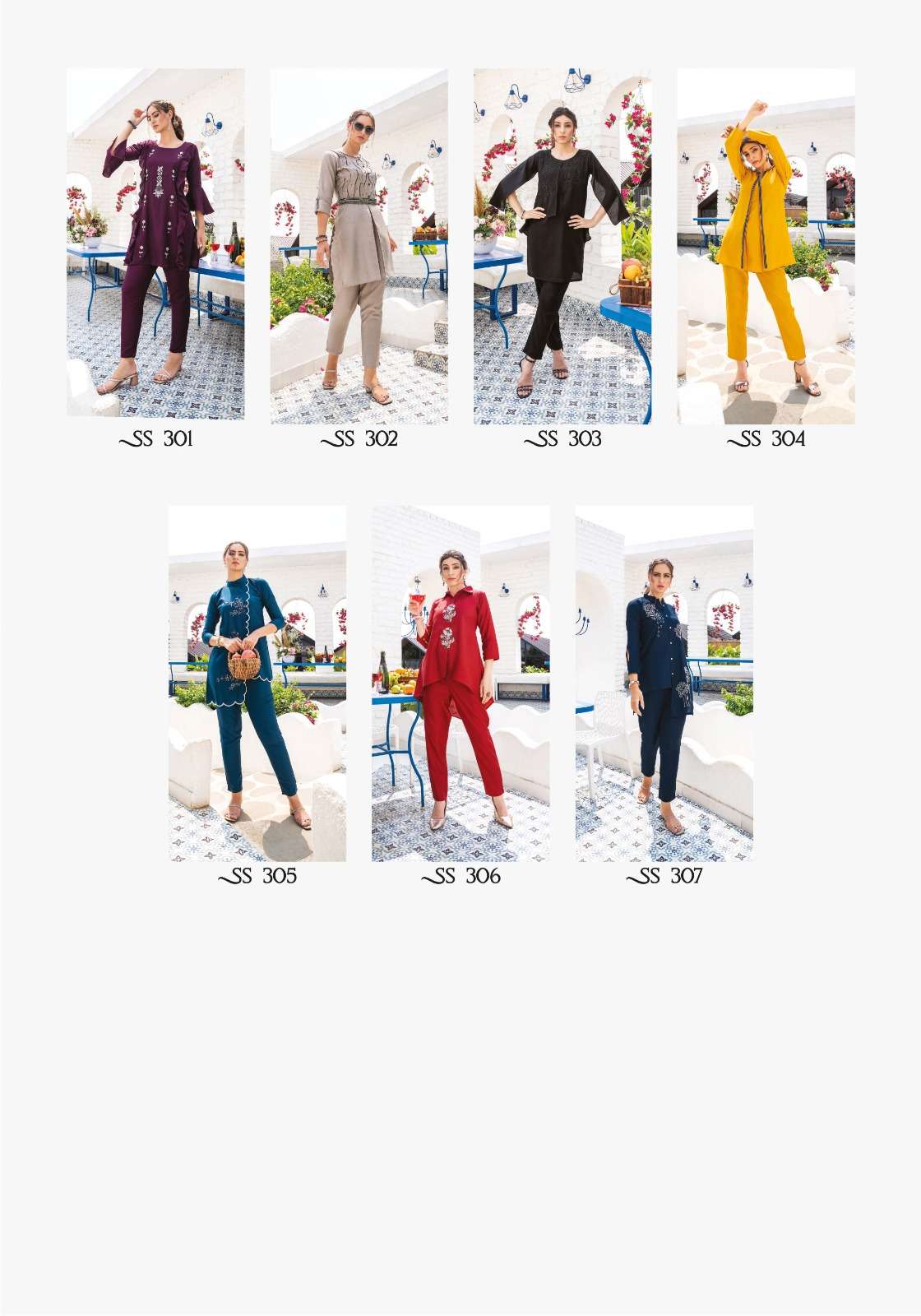 Sho-Shaa Vol-3 By 18 Attitude 301 To 307 Series Designer Stylish Fancy Colorful Beautiful Party Wear & Ethnic Wear Collection Orbit Latex Tops With Bottom At Wholesale Price