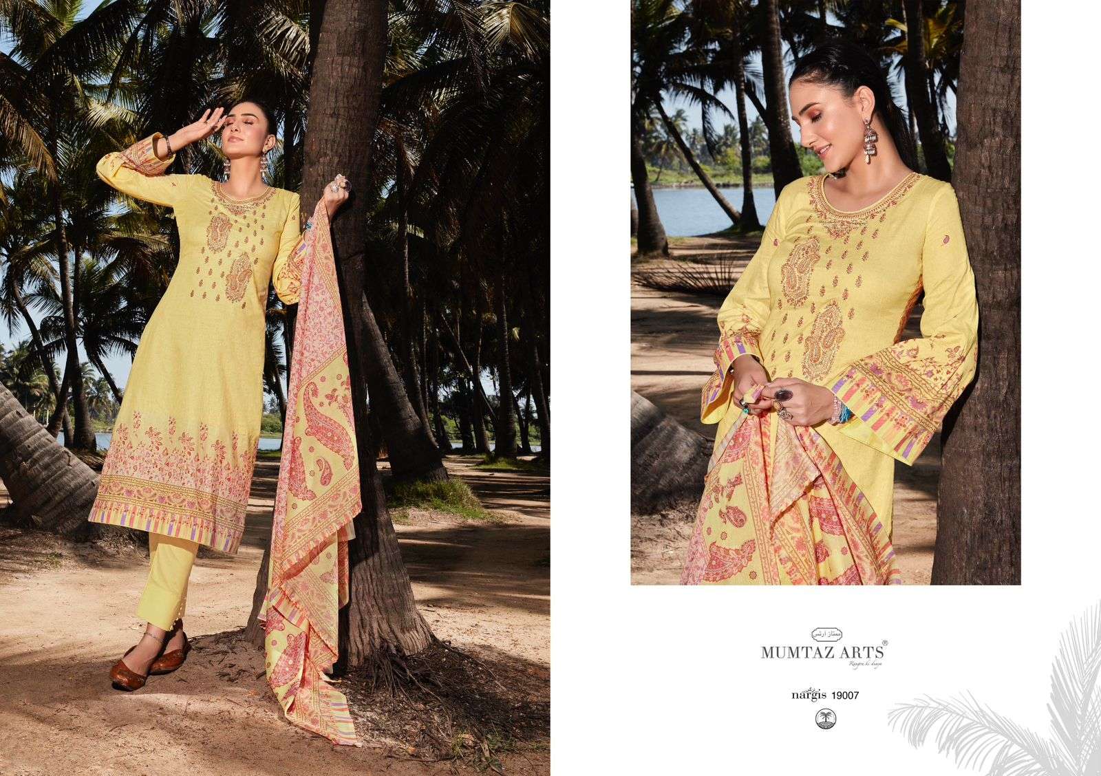 Nargis By Mumtaz Arts 19001 To 19008 Series Beautiful Stylish Festive Suits Fancy Colorful Casual Wear & Ethnic Wear & Ready To Wear Pure Lawn Cambric With Embroidery Dresses At Wholesale Price