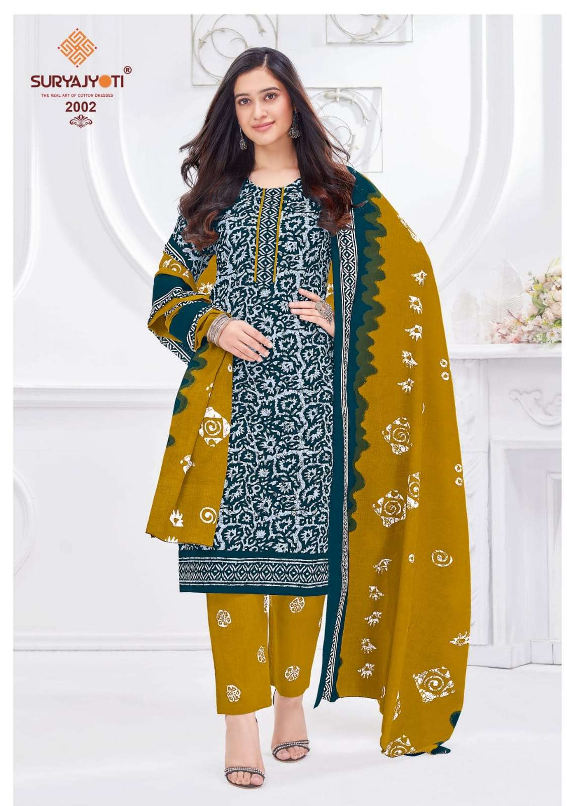 Pehnava Vol-2 By Suryajyoti 2001 To 2010 Series Beautiful Festive Suits Colorful Stylish Fancy Casual Wear & Ethnic Wear Cambric Cotton Print Dresses At Wholesale Price