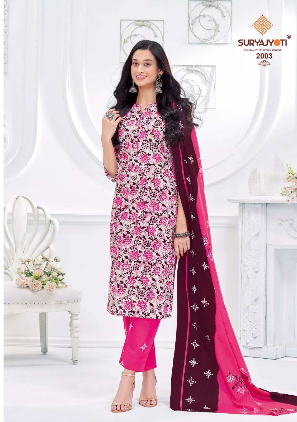 Pehnava Vol-2 By Suryajyoti 2001 To 2010 Series Beautiful Festive Suits Colorful Stylish Fancy Casual Wear & Ethnic Wear Cambric Cotton Print Dresses At Wholesale Price