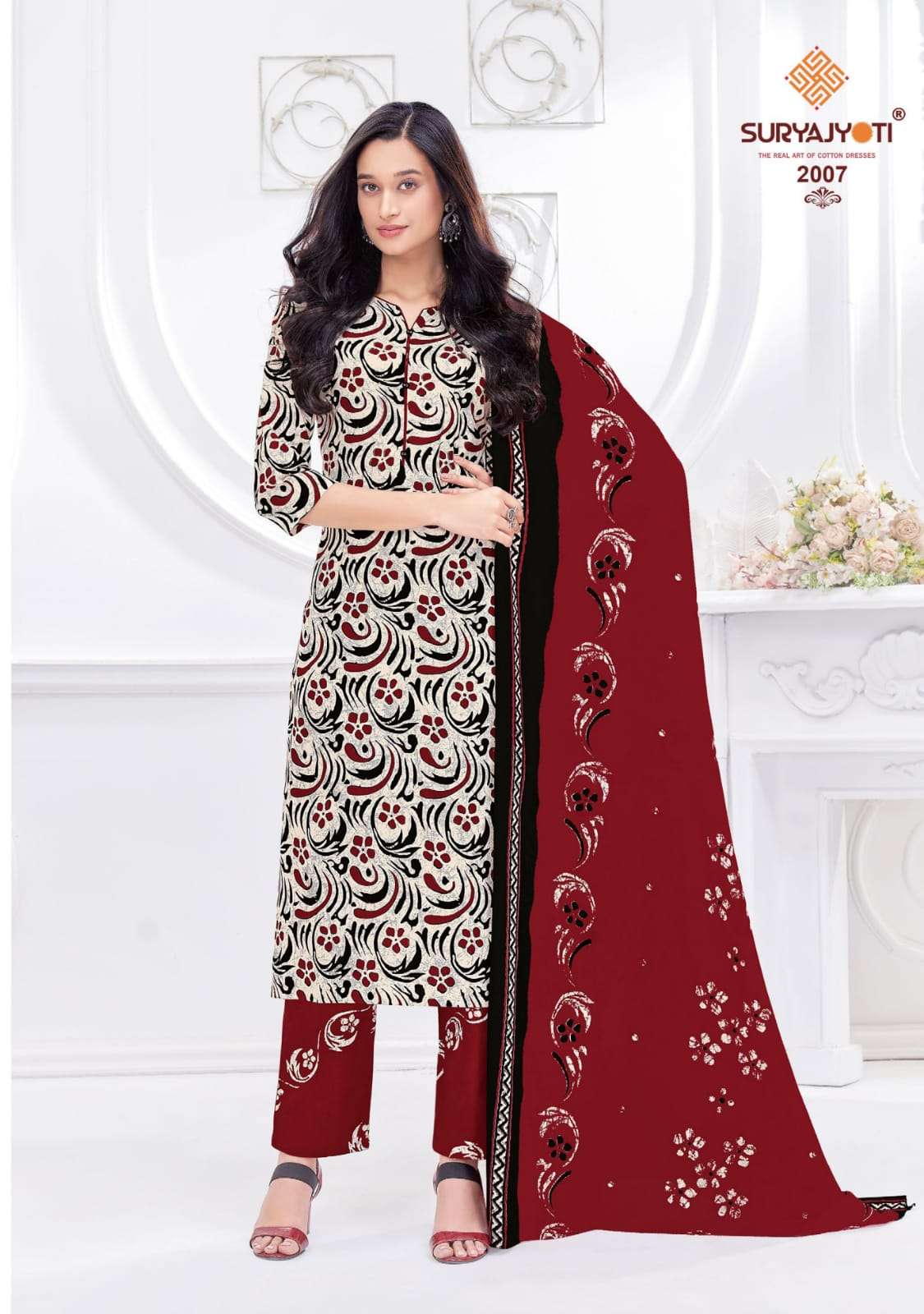 Pehnava Vol-2 By Suryajyoti 2001 To 2010 Series Beautiful Festive Suits Colorful Stylish Fancy Casual Wear & Ethnic Wear Cambric Cotton Print Dresses At Wholesale Price