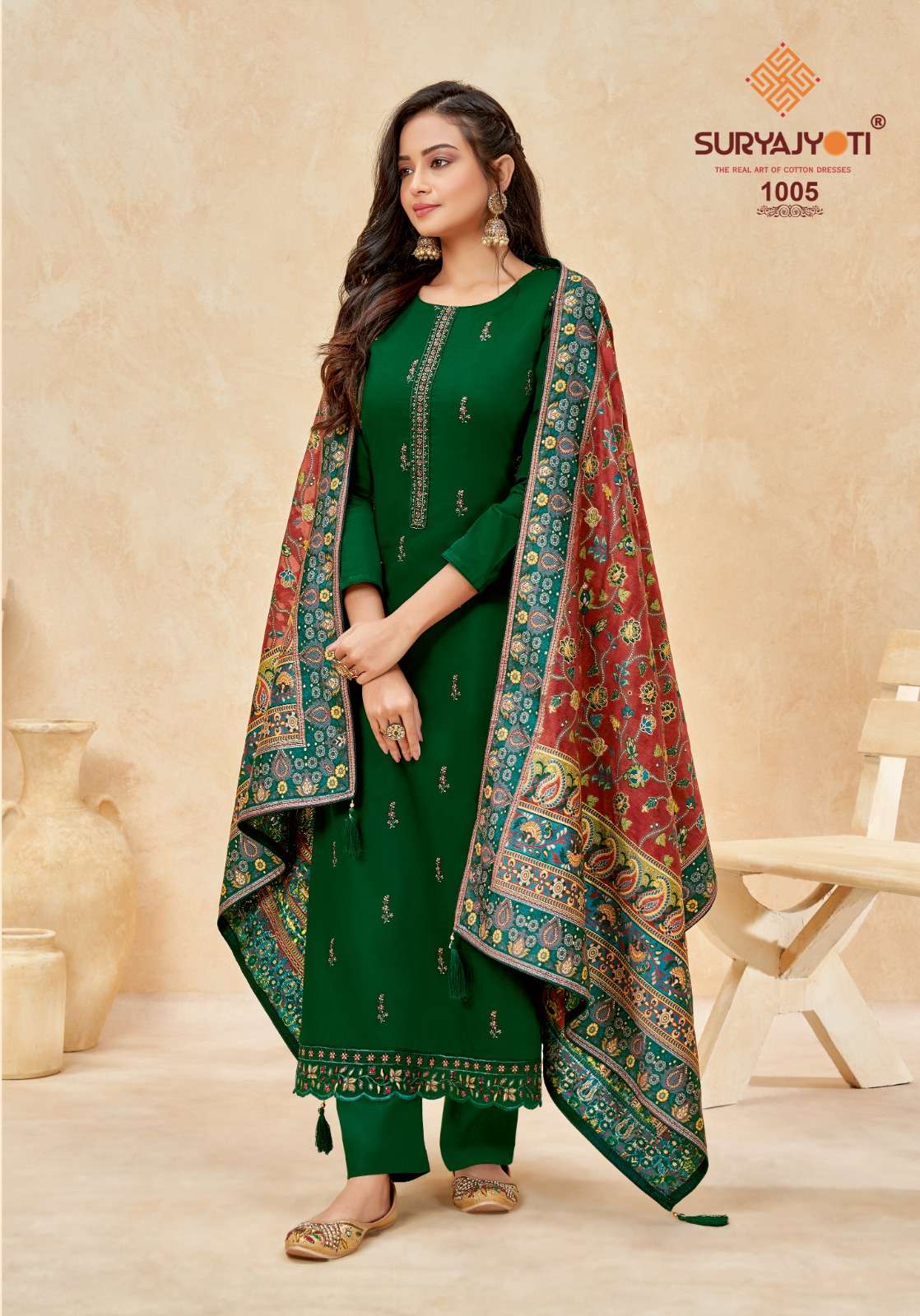 Kainaat Vol-1 By Suryajyoti 1001 To 1006 Series Beautiful Festive Suits Colorful Stylish Fancy Casual Wear & Ethnic Wear Jam Satin Dresses At Wholesale Price
