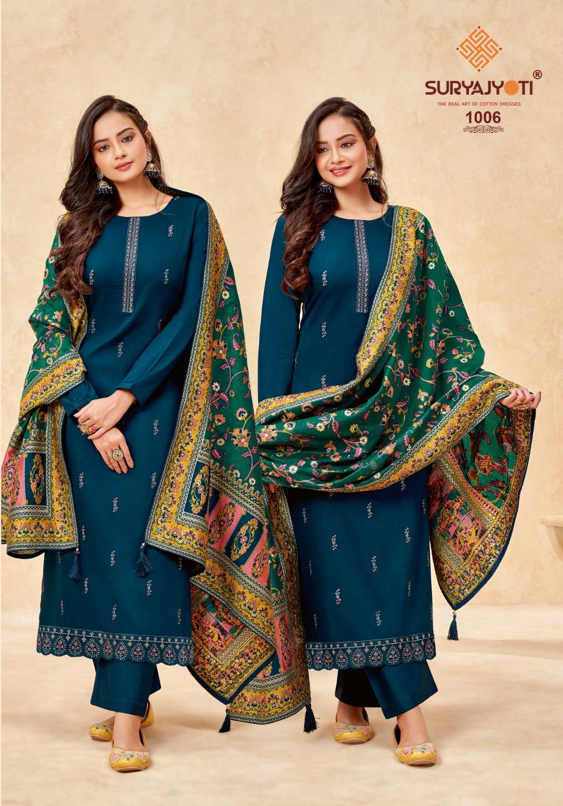 Kainaat Vol-1 By Suryajyoti 1001 To 1006 Series Beautiful Festive Suits Colorful Stylish Fancy Casual Wear & Ethnic Wear Jam Satin Dresses At Wholesale Price