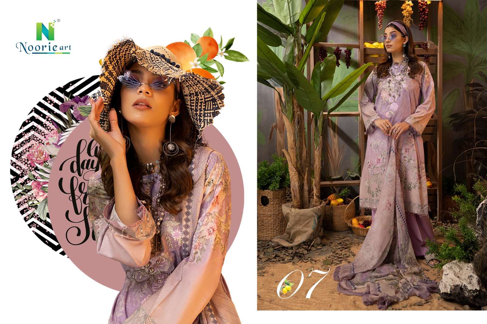 Libaas By Noorie Arts 01 To 09 Series Pakistani Suits Beautiful Fancy Colorful Stylish Party Wear & Occasional Wear Pure Cambric Cotton With Embroidery Dresses At Wholesale Price
