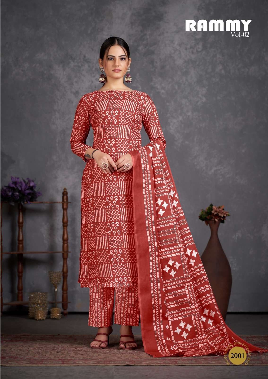 Rammy Vol-2 By Skt Suits 2001 To 2012 Series Beautiful Festive Suits Colorful Stylish Fancy Casual Wear & Ethnic Wear Soft Cotton Print Dresses At Wholesale Price