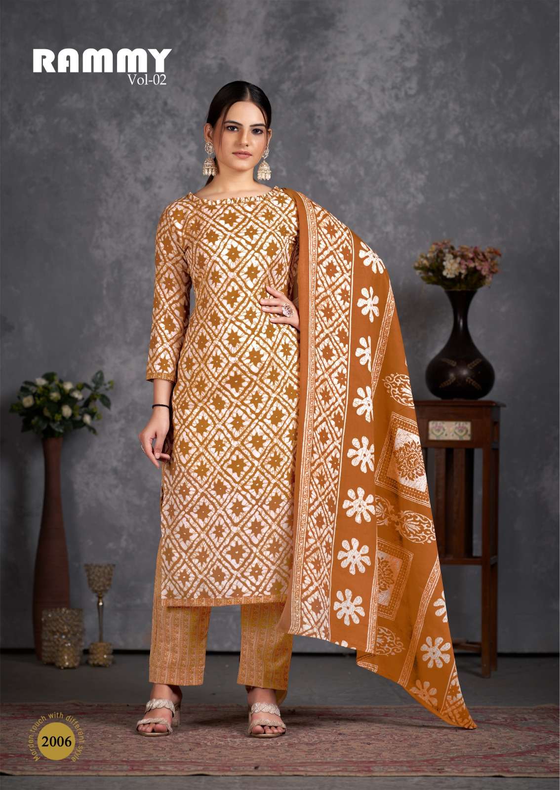 Rammy Vol-2 By Skt Suits 2001 To 2012 Series Beautiful Festive Suits Colorful Stylish Fancy Casual Wear & Ethnic Wear Soft Cotton Print Dresses At Wholesale Price