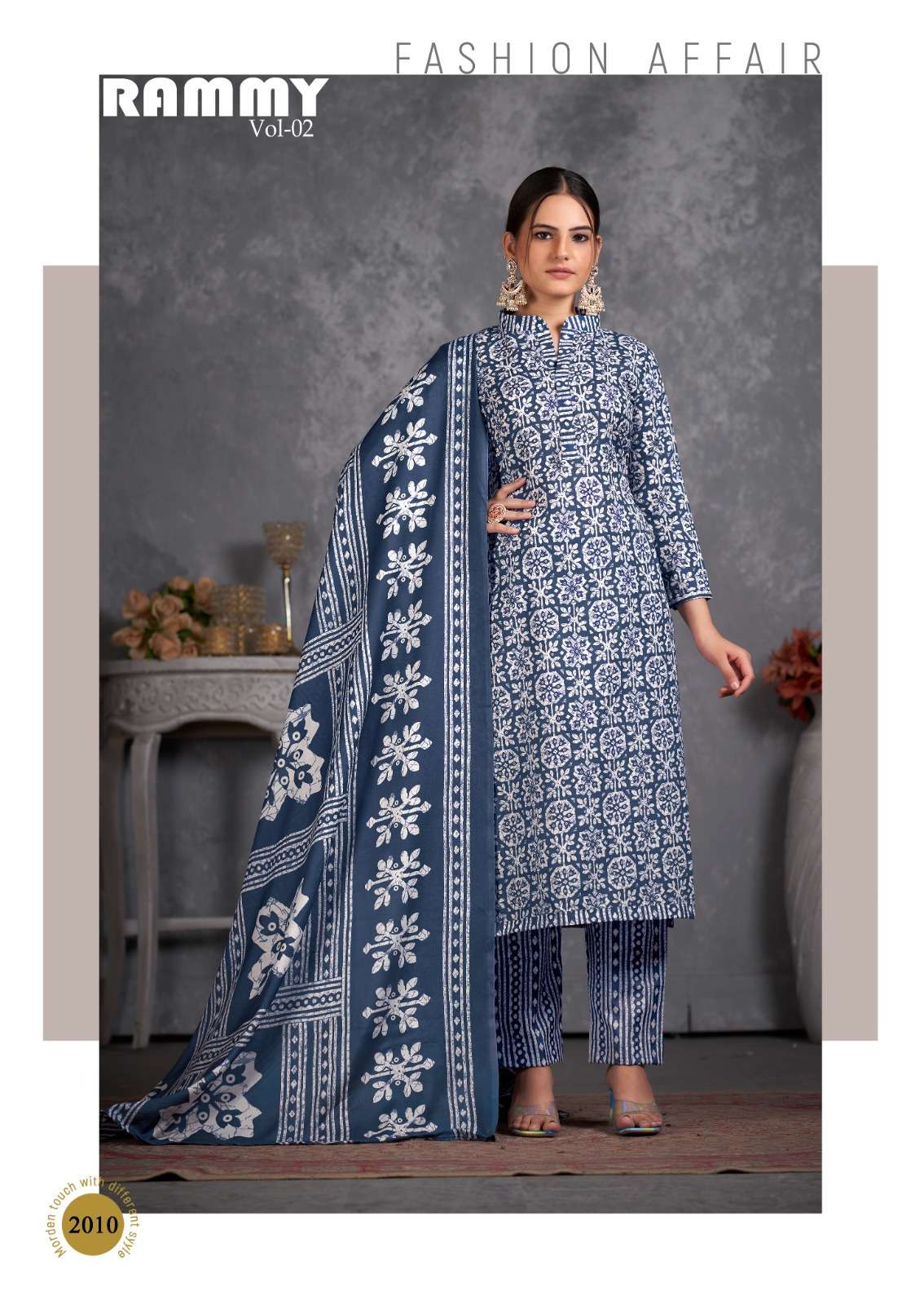 Rammy Vol-2 By Skt Suits 2001 To 2012 Series Beautiful Festive Suits Colorful Stylish Fancy Casual Wear & Ethnic Wear Soft Cotton Print Dresses At Wholesale Price