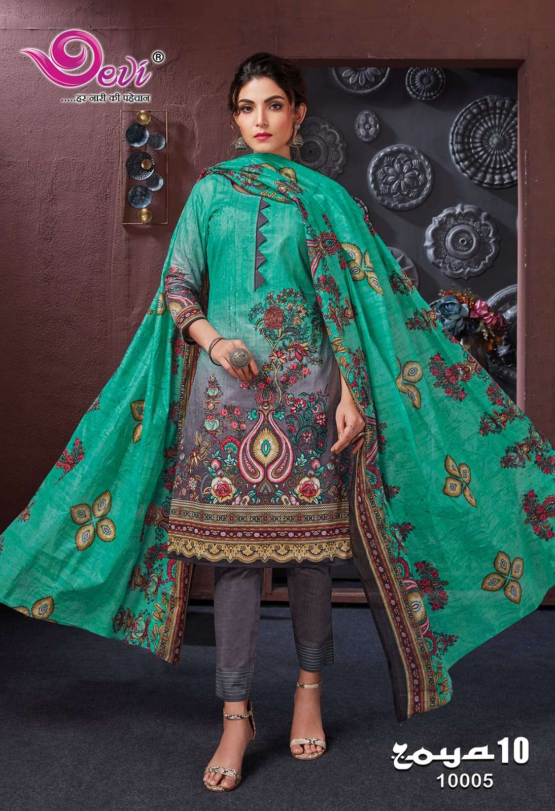 Zoya Vol-10 By Devi 10001 To 10012 Series Beautiful Festive Suits Colorful Stylish Fancy Casual Wear & Ethnic Wear Soft Cotton Print Dresses At Wholesale Price