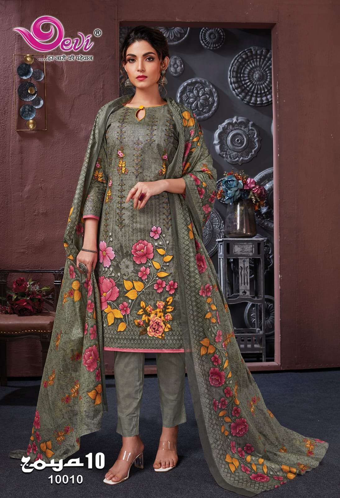 Zoya Vol-10 By Devi 10001 To 10012 Series Beautiful Festive Suits Colorful Stylish Fancy Casual Wear & Ethnic Wear Soft Cotton Print Dresses At Wholesale Price