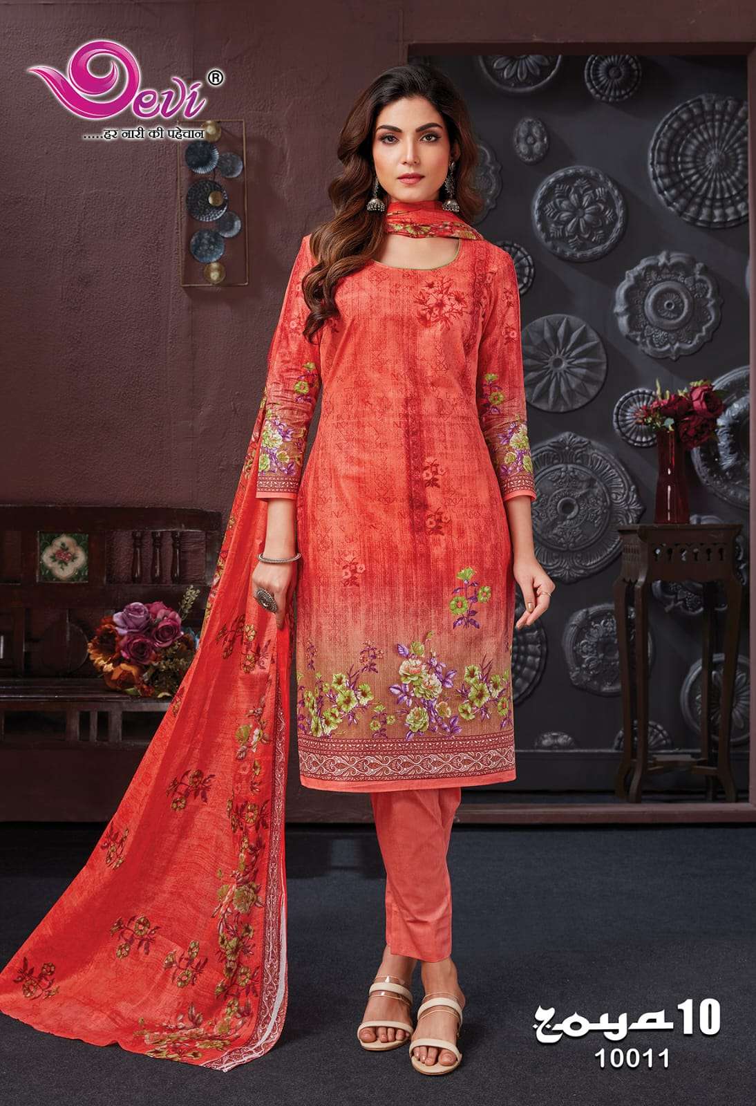 Zoya Vol-10 By Devi 10001 To 10012 Series Beautiful Festive Suits Colorful Stylish Fancy Casual Wear & Ethnic Wear Soft Cotton Print Dresses At Wholesale Price