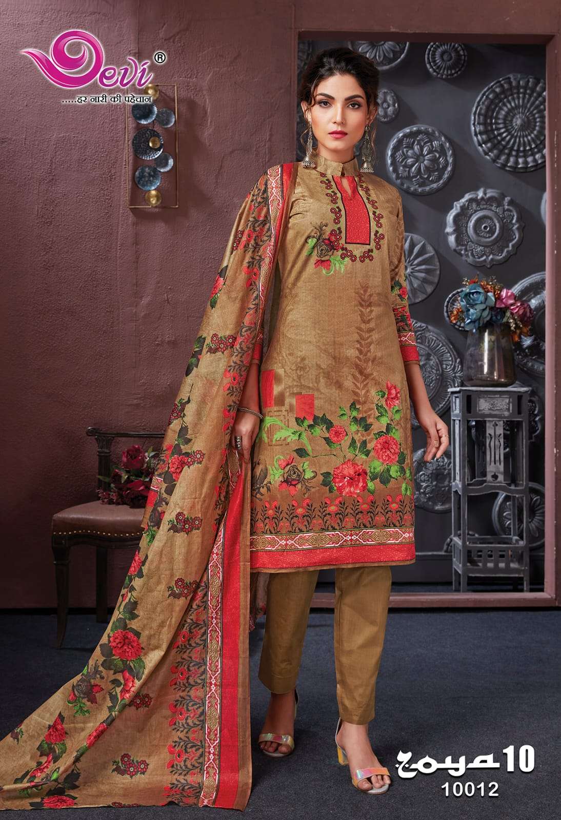Zoya Vol-10 By Devi 10001 To 10012 Series Beautiful Festive Suits Colorful Stylish Fancy Casual Wear & Ethnic Wear Soft Cotton Print Dresses At Wholesale Price