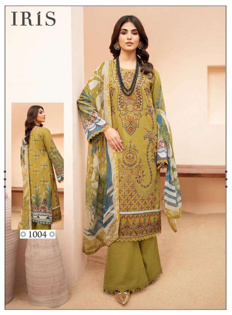 Afsanah By Iris 1001 To 1010 Series Designer Festive Suits Beautiful Fancy Stylish Colorful Party Wear & Occasional Wear Pure Cotton Printed Dresses At Wholesale Price