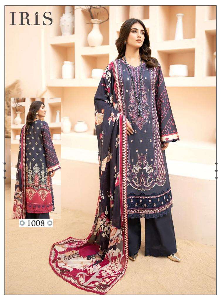 Afsanah By Iris 1001 To 1010 Series Designer Festive Suits Beautiful Fancy Stylish Colorful Party Wear & Occasional Wear Pure Cotton Printed Dresses At Wholesale Price