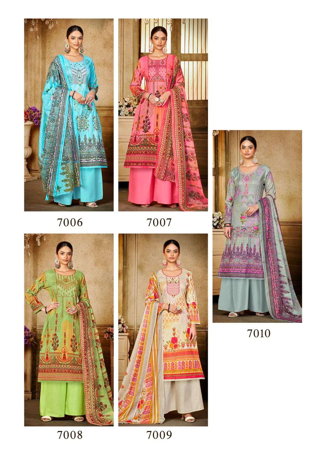 Zulffat Vol-7 By Yashika Trends 7001 To 7010 Series Beautiful Suits Colorful Stylish Fancy Casual Wear & Ethnic Wear Pure Lawn Print Dresses At Wholesale Price