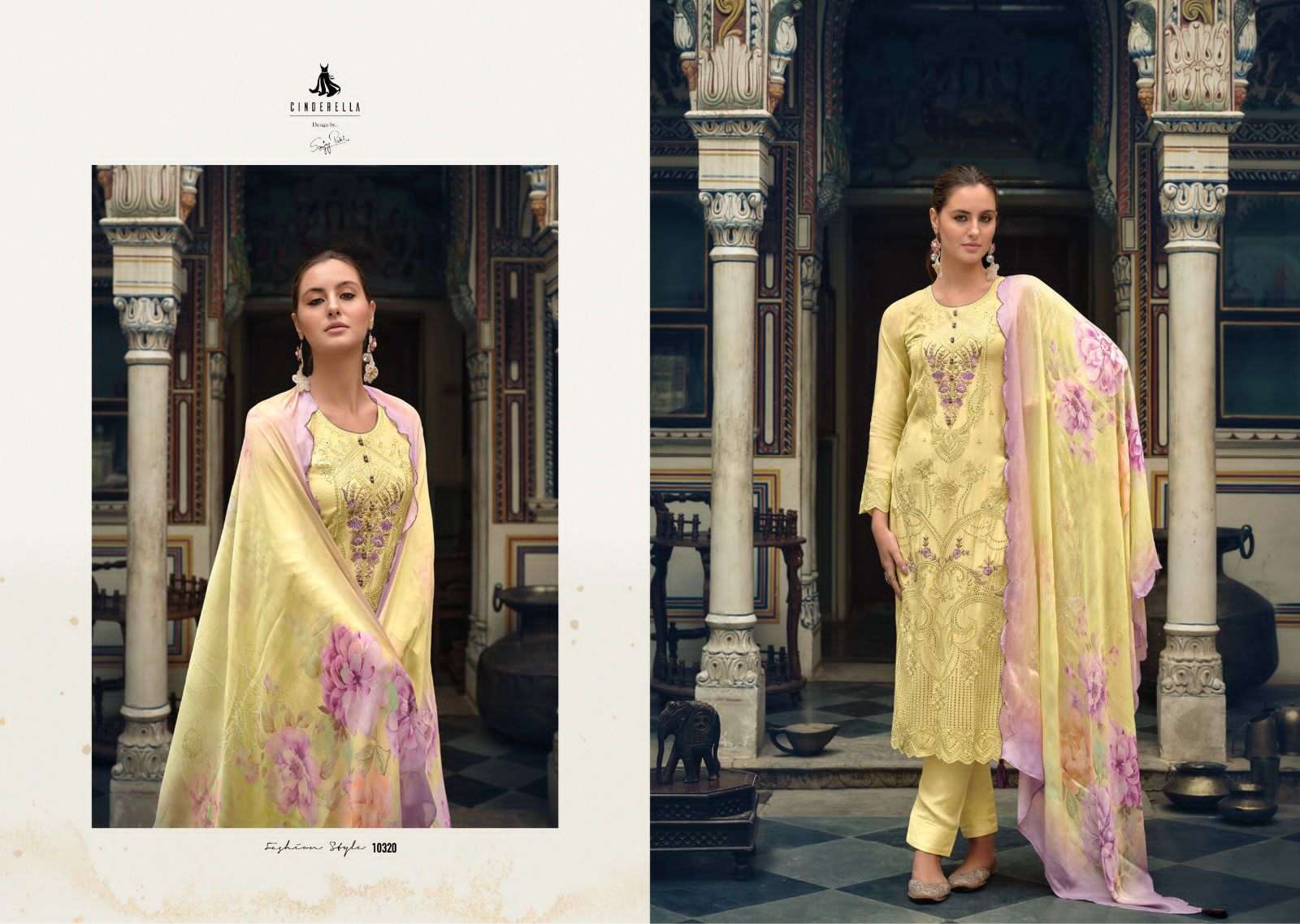 Sarisha By Cinderella 10320 To 10325 Series Beautiful Suits Colorful Stylish Fancy Casual Wear & Ethnic Wear Pure Bemberg Muslin Dresses At Wholesale Price