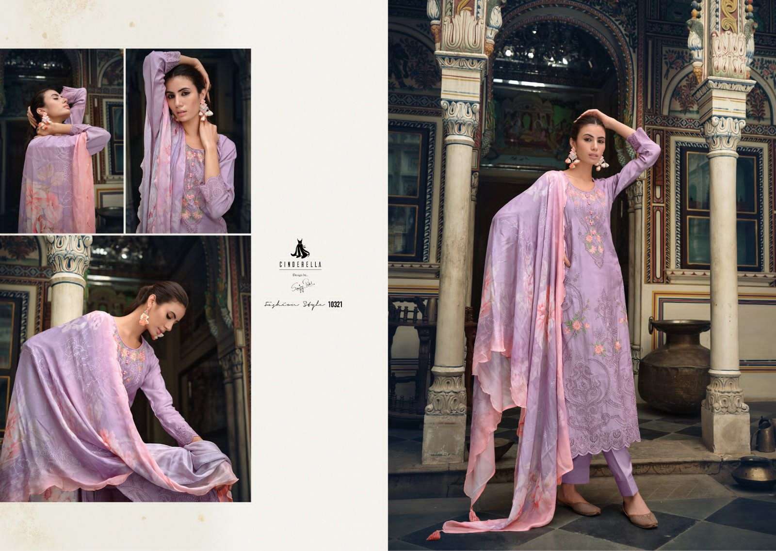 Sarisha By Cinderella 10320 To 10325 Series Beautiful Suits Colorful Stylish Fancy Casual Wear & Ethnic Wear Pure Bemberg Muslin Dresses At Wholesale Price
