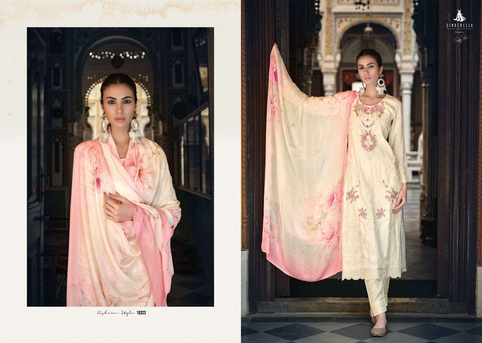 Sarisha By Cinderella 10320 To 10325 Series Beautiful Suits Colorful Stylish Fancy Casual Wear & Ethnic Wear Pure Bemberg Muslin Dresses At Wholesale Price