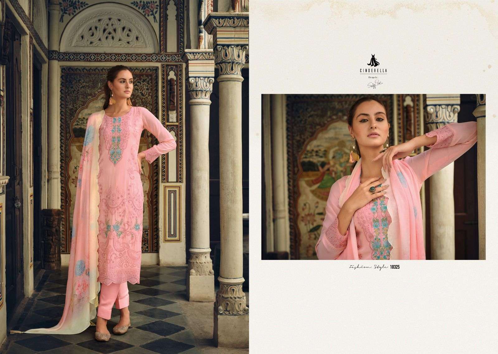 Sarisha By Cinderella 10320 To 10325 Series Beautiful Suits Colorful Stylish Fancy Casual Wear & Ethnic Wear Pure Bemberg Muslin Dresses At Wholesale Price