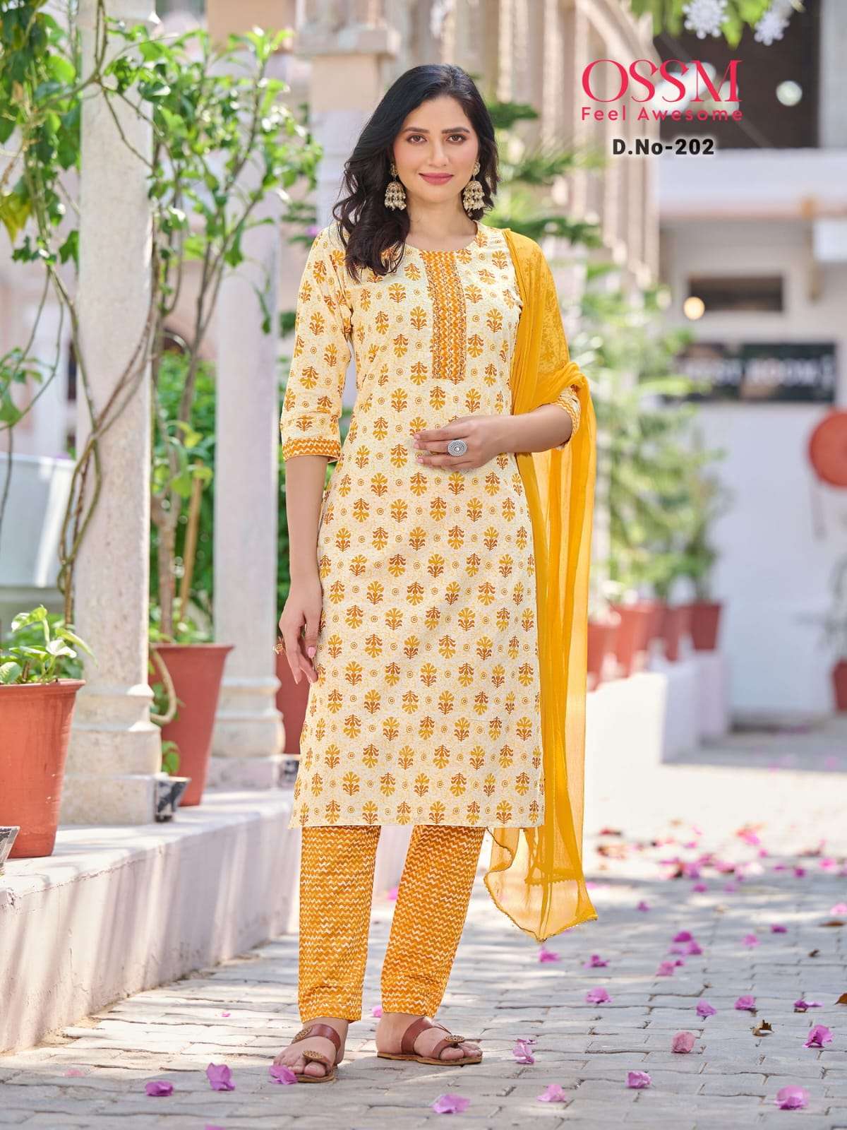 Celebrity Vol-2 By Ossm 201 To 206 Series Beautiful Suits Colorful Stylish Fancy Casual Wear & Ethnic Wear Cotton Print With Work Dresses At Wholesale Price