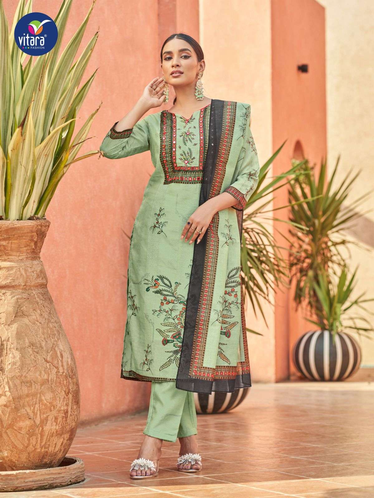 Canopus By Vitara 1001 To 1004 Beautiful Festive Suits Colorful Stylish Fancy Casual Wear & Ethnic Wear Viscose Digital Print Dresses At Wholesale Price