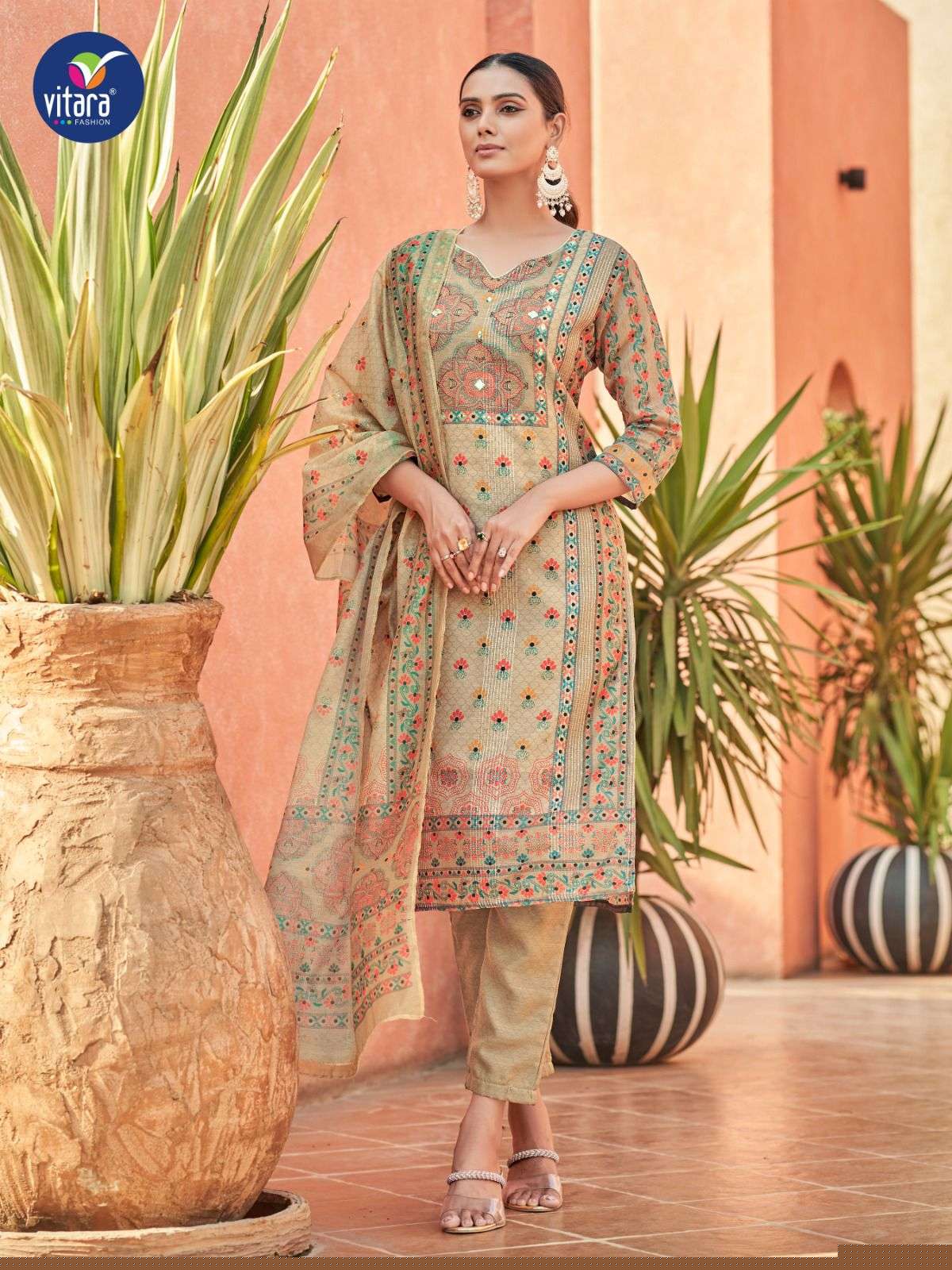 Canopus By Vitara 1001 To 1004 Beautiful Festive Suits Colorful Stylish Fancy Casual Wear & Ethnic Wear Viscose Digital Print Dresses At Wholesale Price