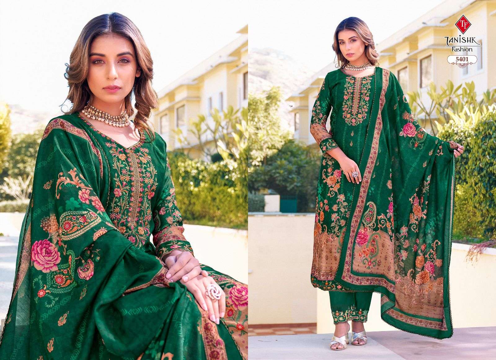 Ibadat By Tanishk Fashion 5401 To 5408 Beautiful Festive Suits Colorful Stylish Fancy Casual Wear & Ethnic Wear Cambric Cotton Print Dresses At Wholesale Price