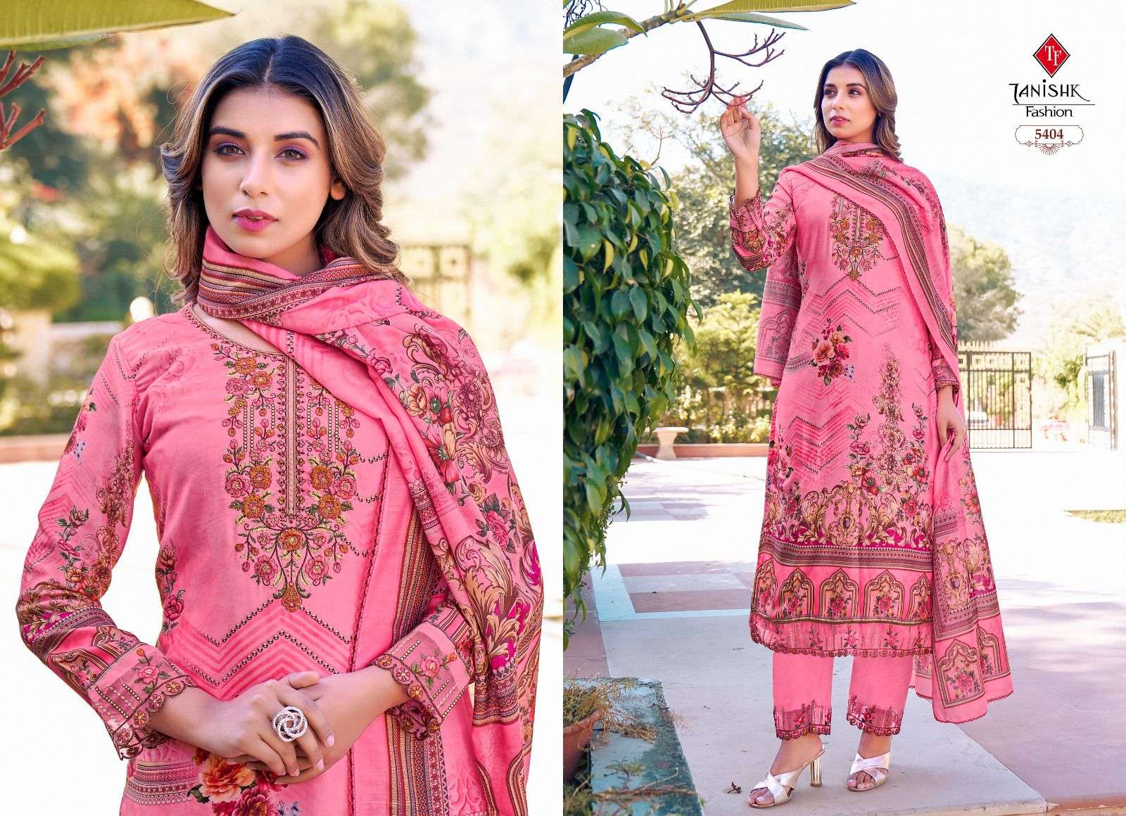Ibadat By Tanishk Fashion 5401 To 5408 Beautiful Festive Suits Colorful Stylish Fancy Casual Wear & Ethnic Wear Cambric Cotton Print Dresses At Wholesale Price