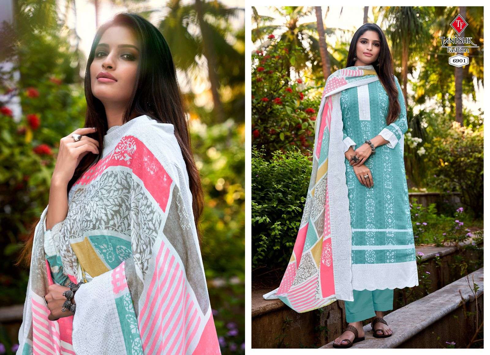 Falak Vol-6 By Tanishk Fashion 6901 To 6908 Series Beautiful Festive Suits Colorful Stylish Fancy Casual Wear & Ethnic Wear Pure Cotton Dresses At Wholesale Price