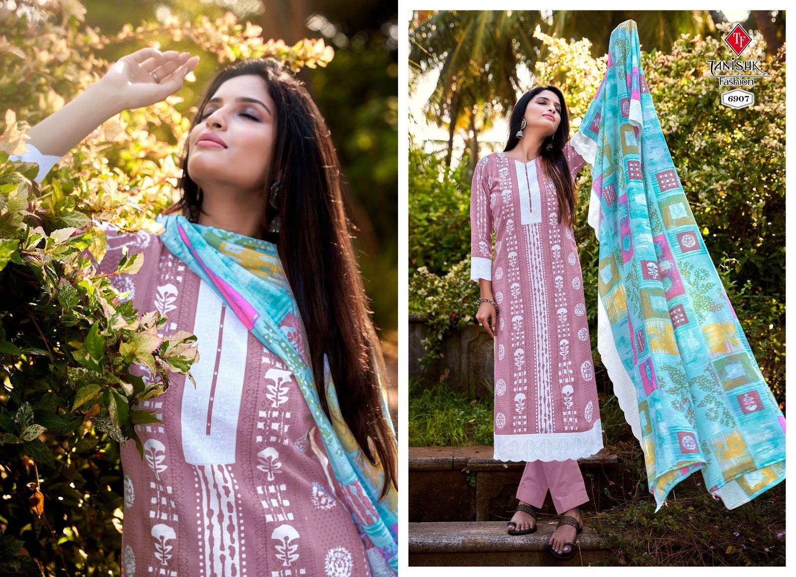 Falak Vol-6 By Tanishk Fashion 6901 To 6908 Series Beautiful Festive Suits Colorful Stylish Fancy Casual Wear & Ethnic Wear Pure Cotton Dresses At Wholesale Price