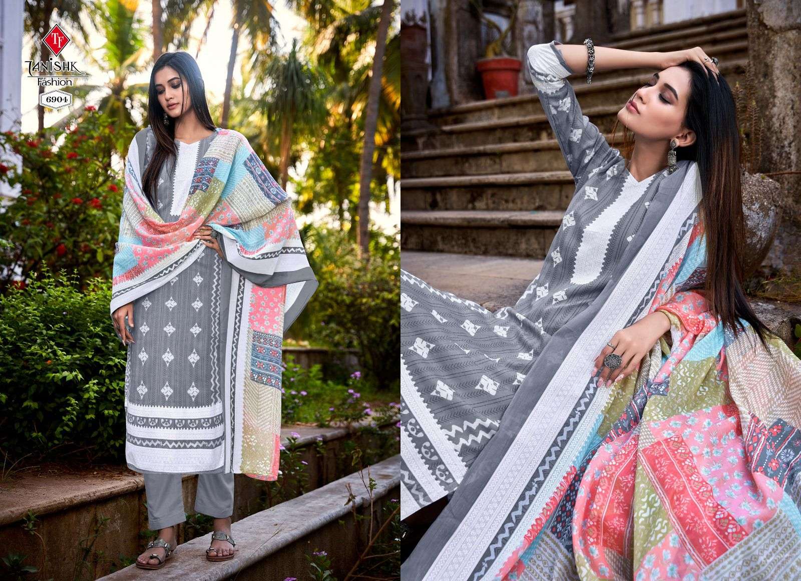 Falak Vol-6 By Tanishk Fashion 6901 To 6908 Series Beautiful Festive Suits Colorful Stylish Fancy Casual Wear & Ethnic Wear Pure Cotton Dresses At Wholesale Price