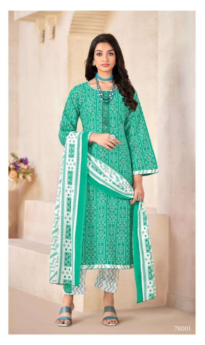 Armani By Skt Suits 78001 To 78008 Series Beautiful Festive Suits Colorful Stylish Fancy Casual Wear & Ethnic Wear Pure Cotton Embroidered Dresses At Wholesale Price