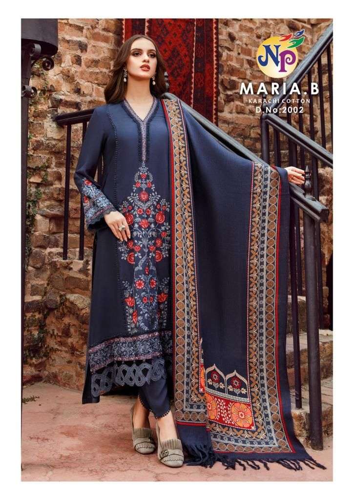 Maria.B Vol-2 By Nand Gopal Prints 2001 To 2008 Series Beautiful Festive Suits Colorful Stylish Fancy Casual Wear & Ethnic Wear Pure Cotton Embroidered Dresses At Wholesale Price