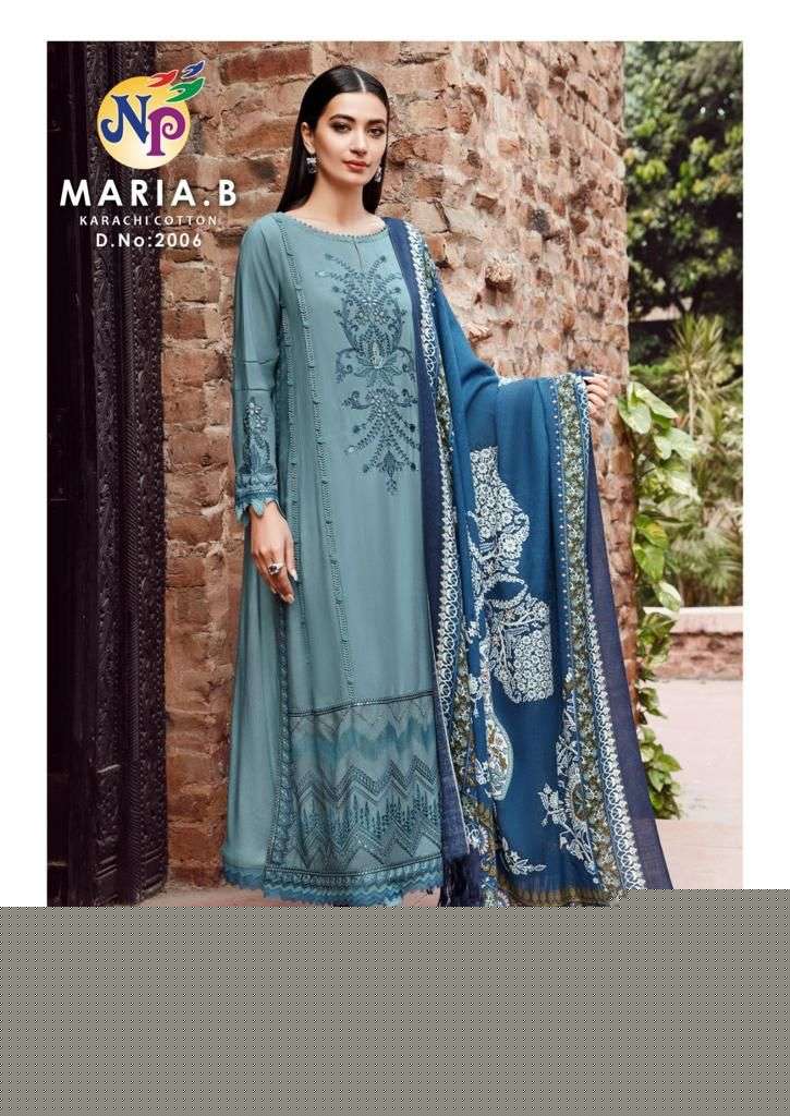 Maria.B Vol-2 By Nand Gopal Prints 2001 To 2008 Series Beautiful Festive Suits Colorful Stylish Fancy Casual Wear & Ethnic Wear Pure Cotton Embroidered Dresses At Wholesale Price