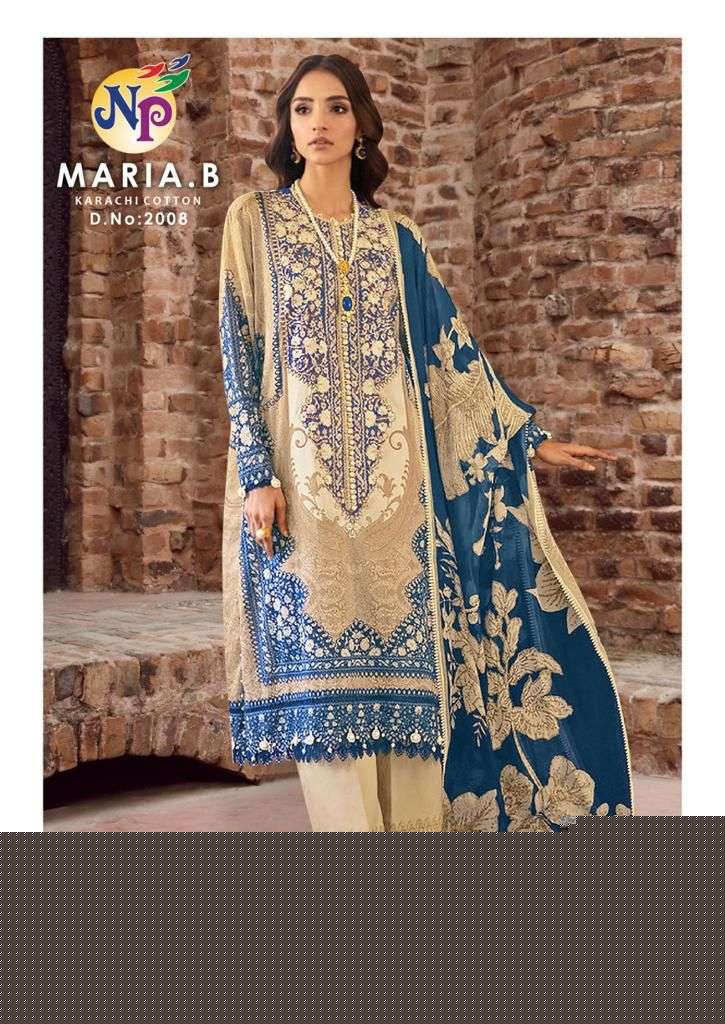 Maria.B Vol-2 By Nand Gopal Prints 2001 To 2008 Series Beautiful Festive Suits Colorful Stylish Fancy Casual Wear & Ethnic Wear Pure Cotton Embroidered Dresses At Wholesale Price