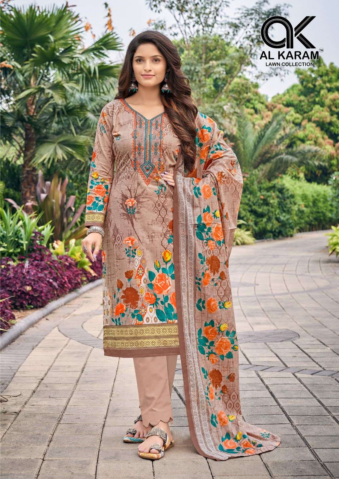 Buraq By AL Karam Lawn Collection 1001 To 1008 Series Beautiful Festive Suits Colorful Stylish Fancy Casual Wear & Ethnic Wear Pure Cambric Print Dresses At Wholesale Price
