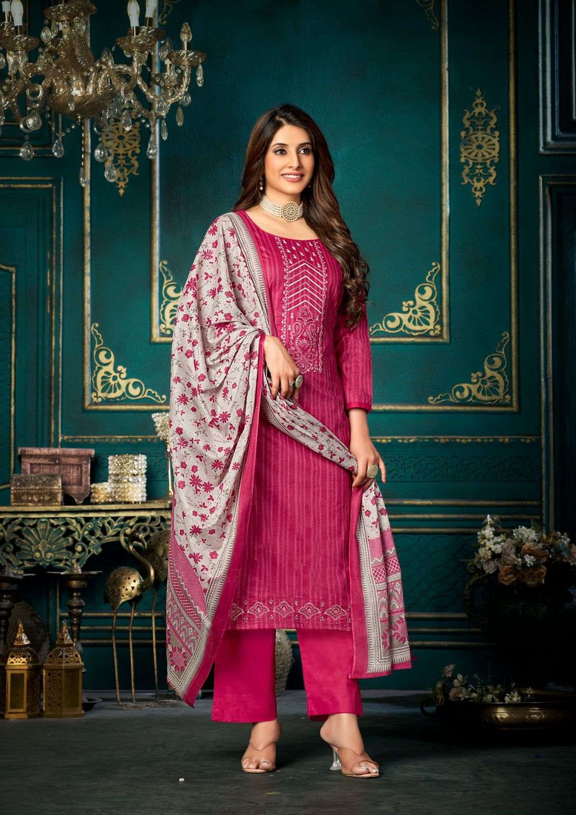 Azara By Yashika Trends 1001 To 1008 Series Beautiful Stylish Pakistani Suits Fancy Colorful Casual Wear & Ethnic Wear & Ready To Wear Heavy Cotton Embroidered Dresses At Wholesale Price