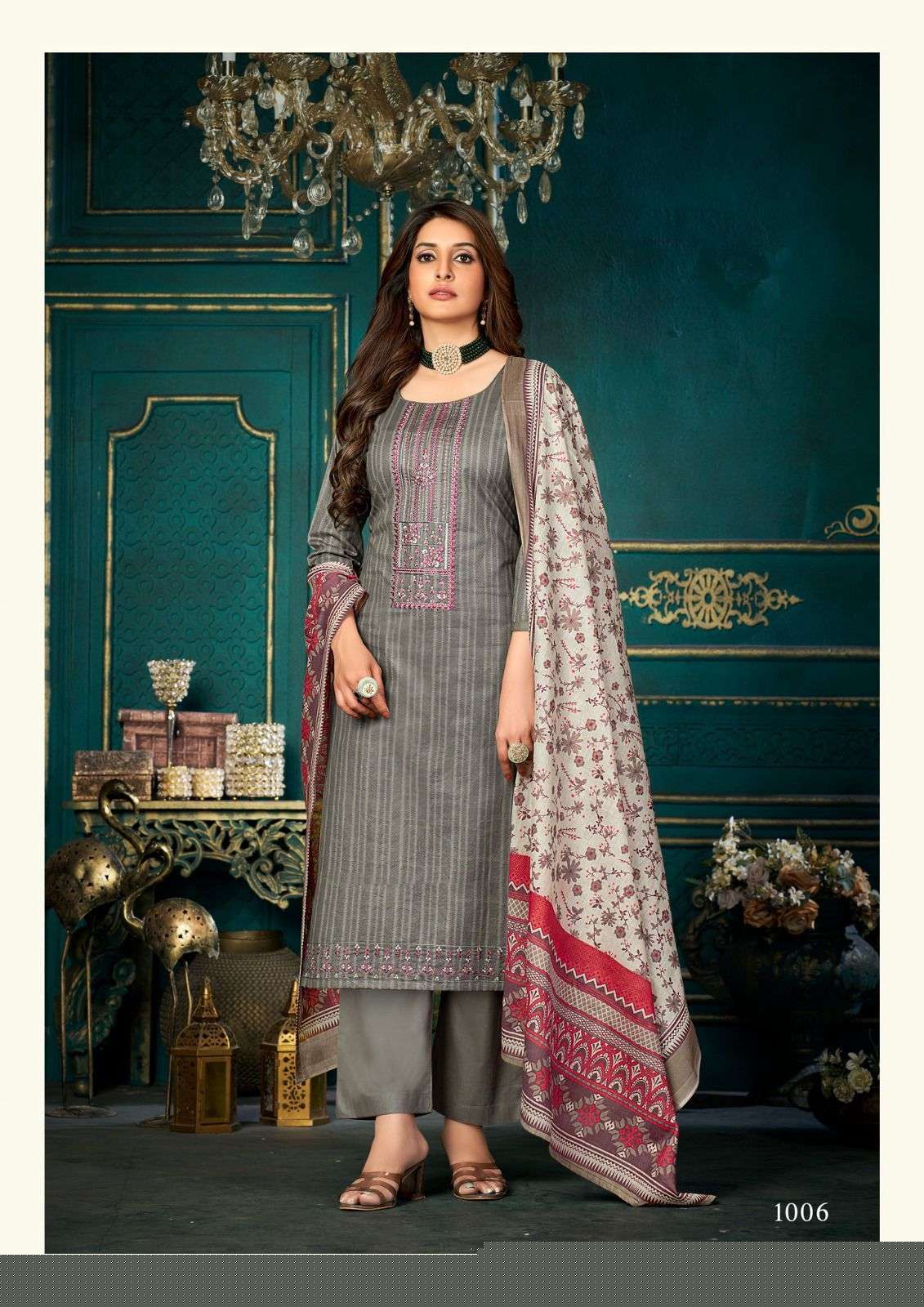 Azara By Yashika Trends 1001 To 1008 Series Beautiful Stylish Pakistani Suits Fancy Colorful Casual Wear & Ethnic Wear & Ready To Wear Heavy Cotton Embroidered Dresses At Wholesale Price