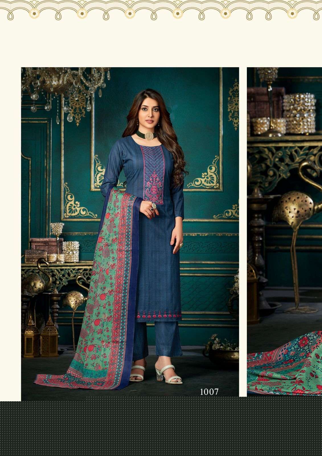 Azara By Yashika Trends 1001 To 1008 Series Beautiful Stylish Pakistani Suits Fancy Colorful Casual Wear & Ethnic Wear & Ready To Wear Heavy Cotton Embroidered Dresses At Wholesale Price