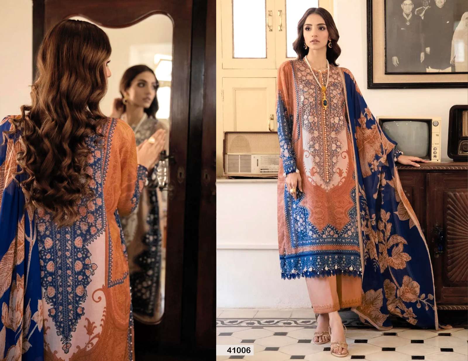 Razia Sultan Vol-41 By Apana Cotton 41001 To 41010 Series Beautiful Stylish Pakistani Suits Fancy Colorful Casual Wear & Ethnic Wear & Ready To Wear Cotton Embroidered Dresses At Wholesale Price