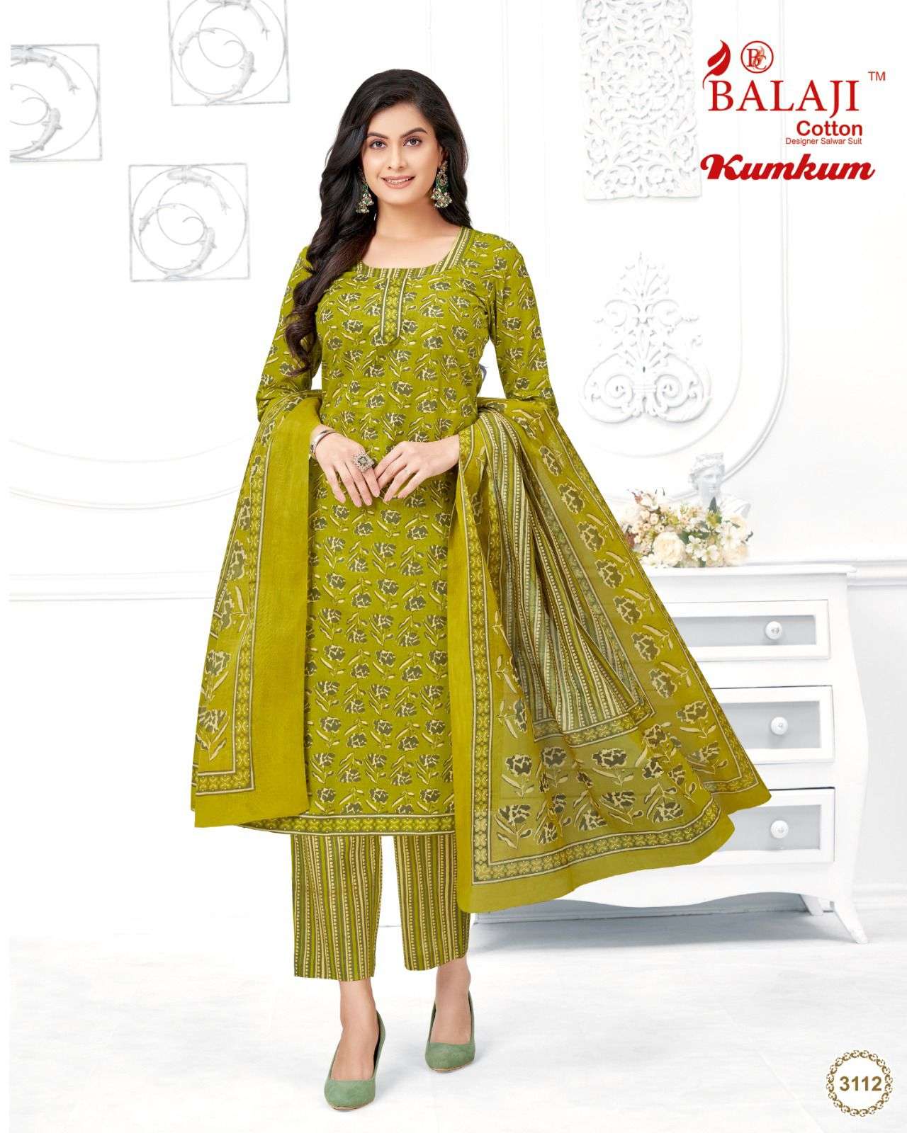 Kumkum Vol-31 By Balaji Cotton 3101 To 3120 Series Beautiful Stylish Festive Suits Fancy Colorful Casual Wear & Ethnic Wear & Ready To Wear Cotton Print Dresses At Wholesale Price