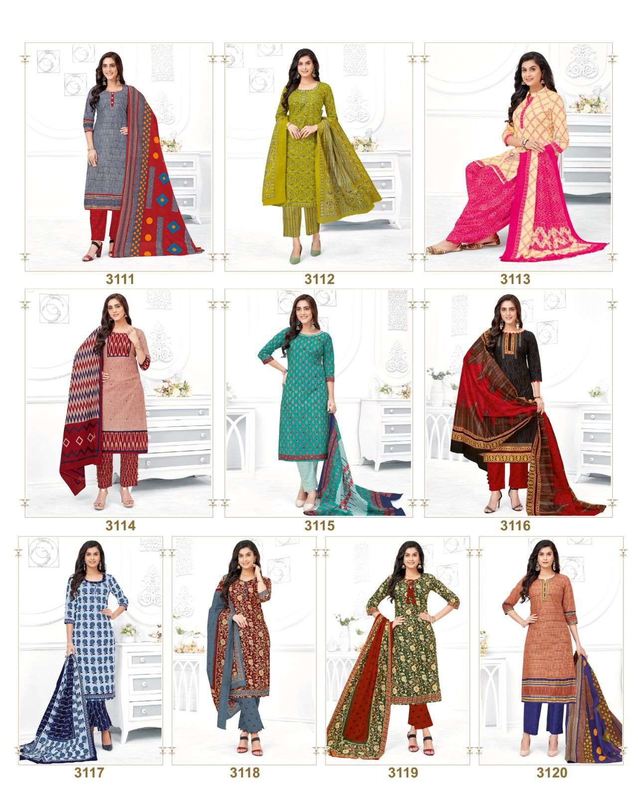 Kumkum Vol-31 By Balaji Cotton 3101 To 3120 Series Beautiful Stylish Festive Suits Fancy Colorful Casual Wear & Ethnic Wear & Ready To Wear Cotton Print Dresses At Wholesale Price