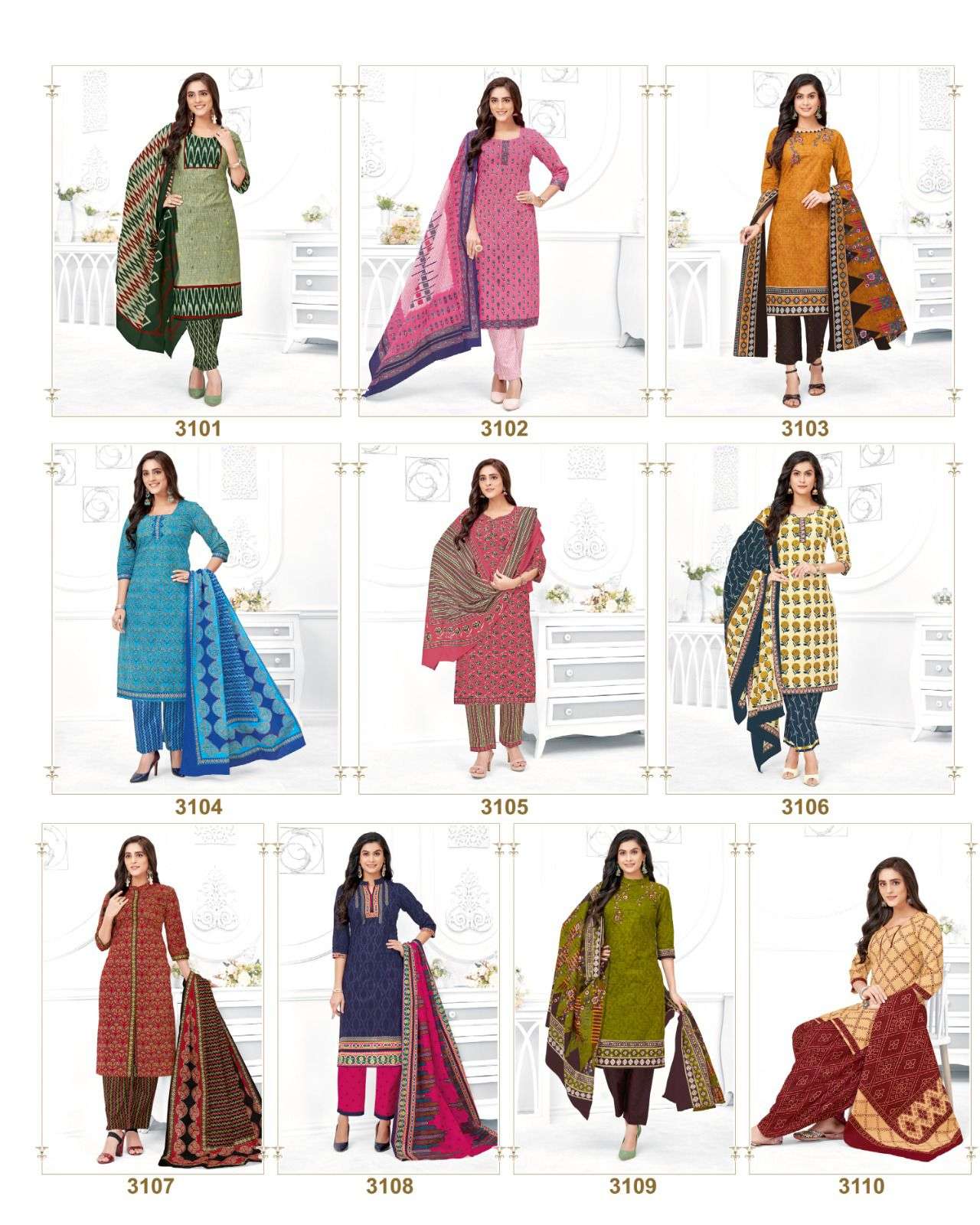 Kumkum Vol-31 By Balaji Cotton 3101 To 3120 Series Beautiful Stylish Festive Suits Fancy Colorful Casual Wear & Ethnic Wear & Ready To Wear Cotton Print Dresses At Wholesale Price